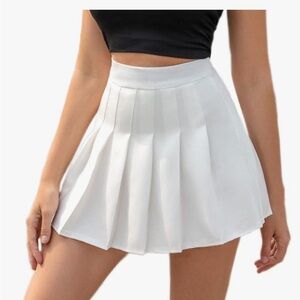 Elegant White Mini Tennis Skort